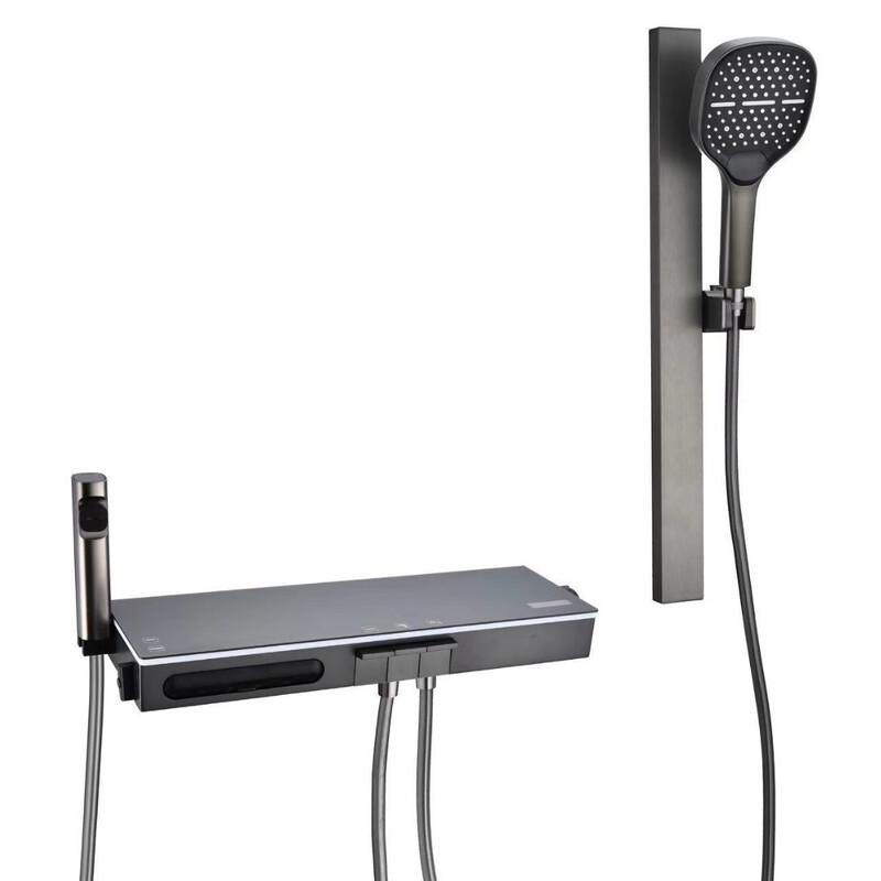 TLXT Gunmetal Grey Thermostatic Shower System