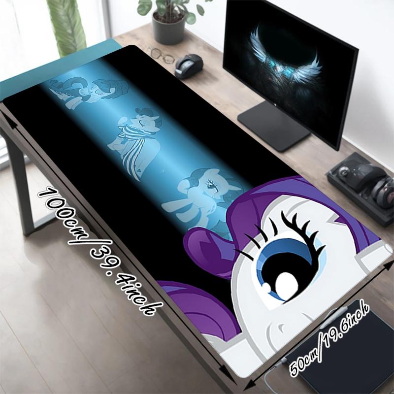 1Pc Little Pony Friendship Gaming Mouse Pad Keyboard Desk Mat Non-slip Rubber Lock Edge Waterproof Computer Mousepad for Office Home Decor Y195