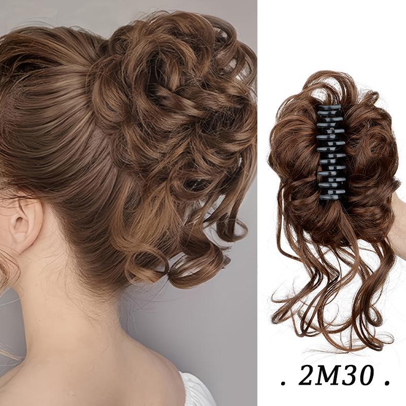 Multi-Color Long Tassel Hair Tie Clip with Fluffy Silk Flower Bud - Celebrity Style