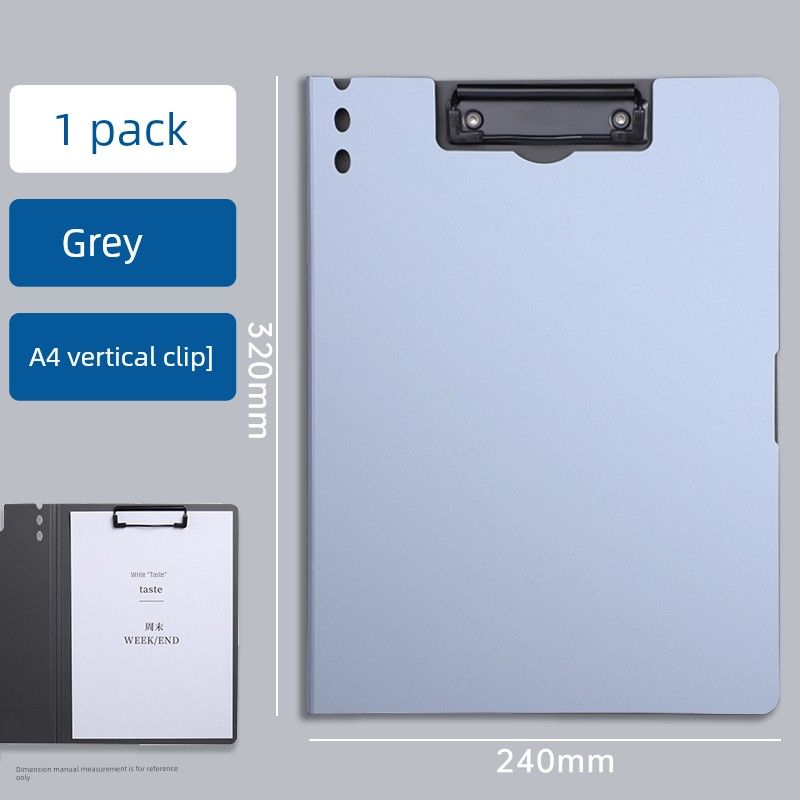 

Multifunctional Writing Only for Pupils Paper Folder Thickened [A4 Vertical] Gray 1 Piece