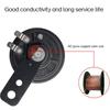 Universal Motorcycle Electric 12V 1.5A/48V 60V 72V 0.2A  Round Black Basin Air Horn Motorbike Loud Disc Speaker 105Db,Pack Of 1