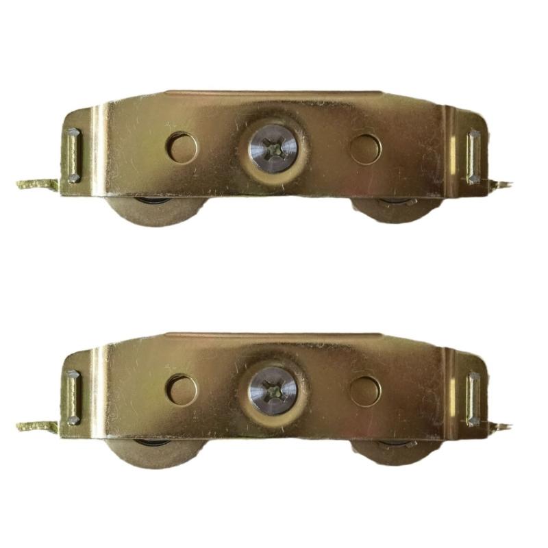 1/2/3pcs Sliding Glass Door Rollers 1-1/4inch Steel Ball Bearing Aluminum Alloy Window Door Pulley Rollers Easy To Use