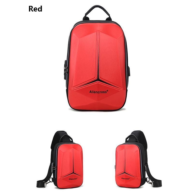 Sac à bandoulière multifonction antivol pour hommes et femmes, sac à bandoulière USB, sac de voyage étanche, sac messager, sac de poitrine pour homme