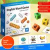 English Word Spelling Cubes Game Set Flash Cards Educational Toy for Kids Early Learning Classroom or Family Fun