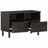 VidaXL TV Stand, Television Cabinet with Legs, TV Unit with Storage Living Room, Modern, Black Wood 356820