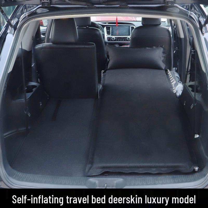 Self-Inflating SUV Travel Bed: Extended Car Trunk Sleeping Pad for Road Trips