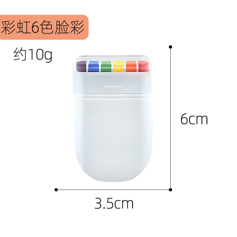 

6 Colors Face Paint Crayons Body Painting Makeup Kit for Halloween Party Festival Fun Art Creative Drawing Safe Non Toxic Kids Adults белый