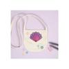 Sac bandoulière - Creativ Company - Coquillage - 100% coton - Beige