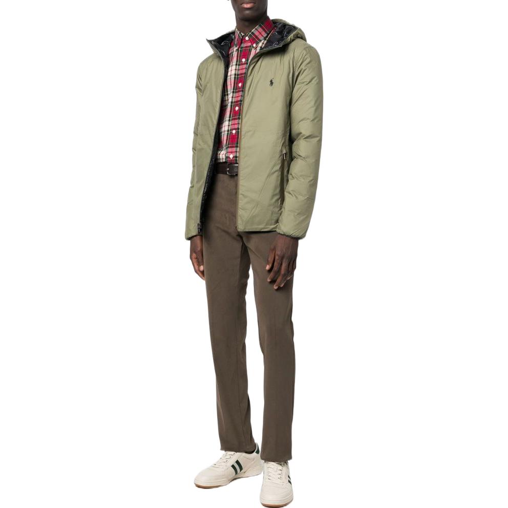 Polo Ralph Lauren FW22 Plaid Collar Long Sleeve Shirt Men shirts Red 710886394-001