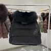 European winter new raccoon fur collar white duck down hooded down jacket women's short loose thickened warm jacket