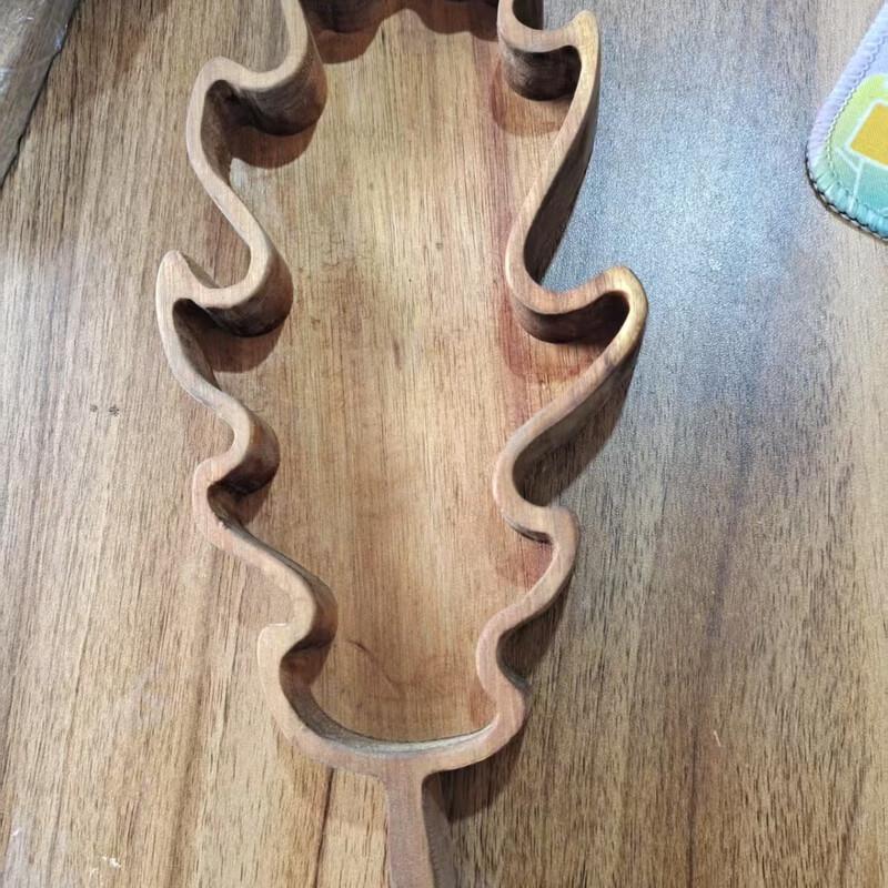 

Acacia Wood Leaf-Shaped Serving Tray