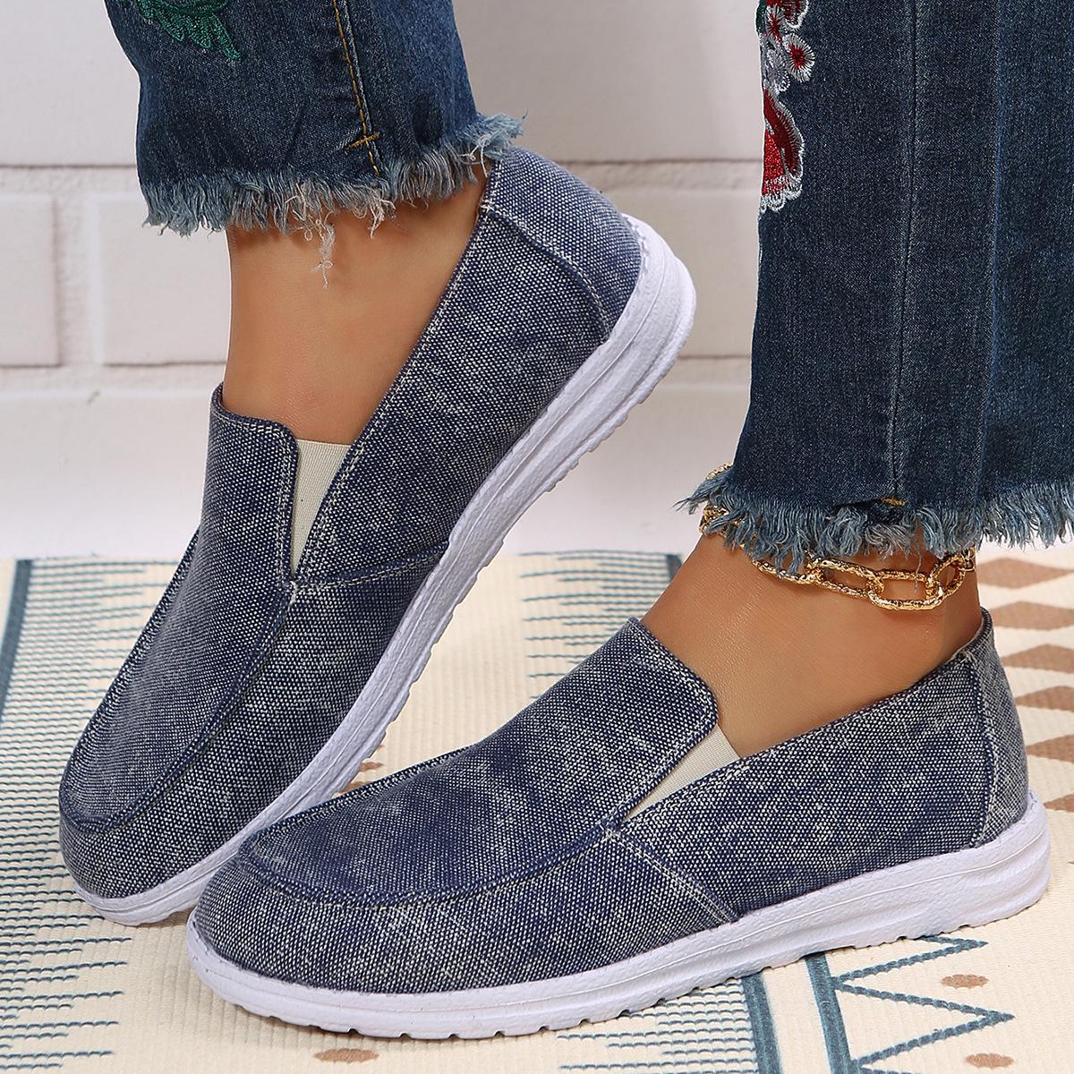Available Plus Size Women s Summer Loafers 2023 - New Style 39 синий