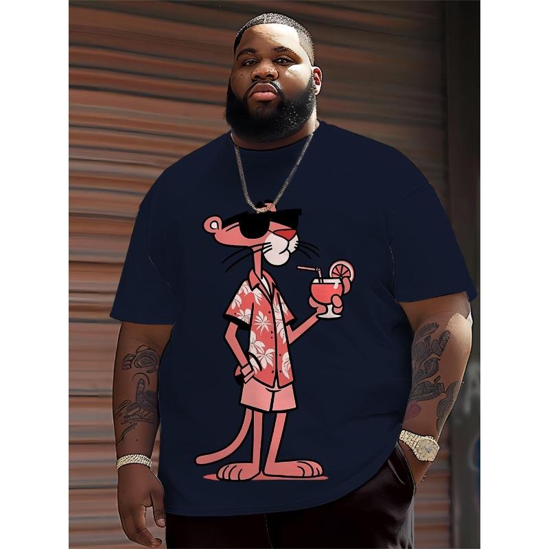 

Дышащая мужская футболка с 3D-принтом в виде мультфильма - удобные повседневные футболки с круглым вырезом и коротким рукавом 7XL