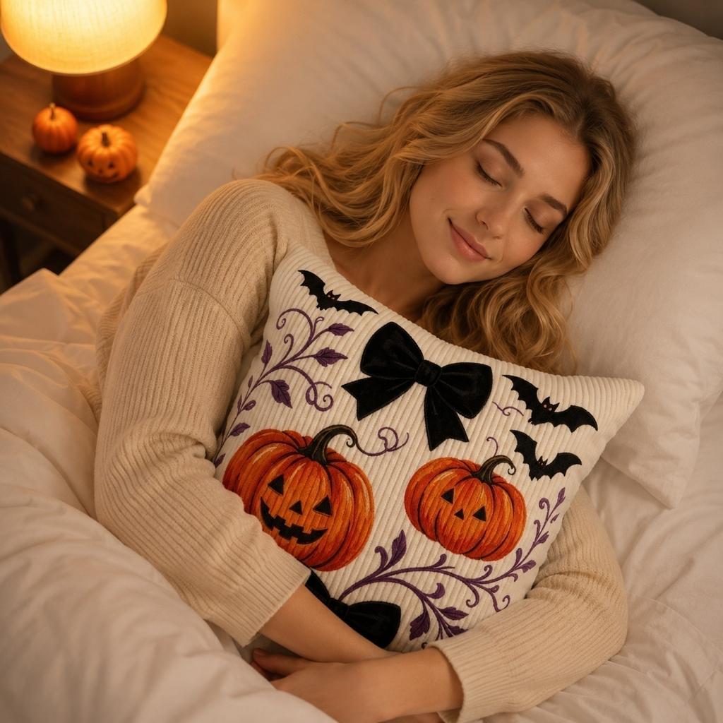 Halloween Pumpkin Decorative Throw Cover - Home Decor
