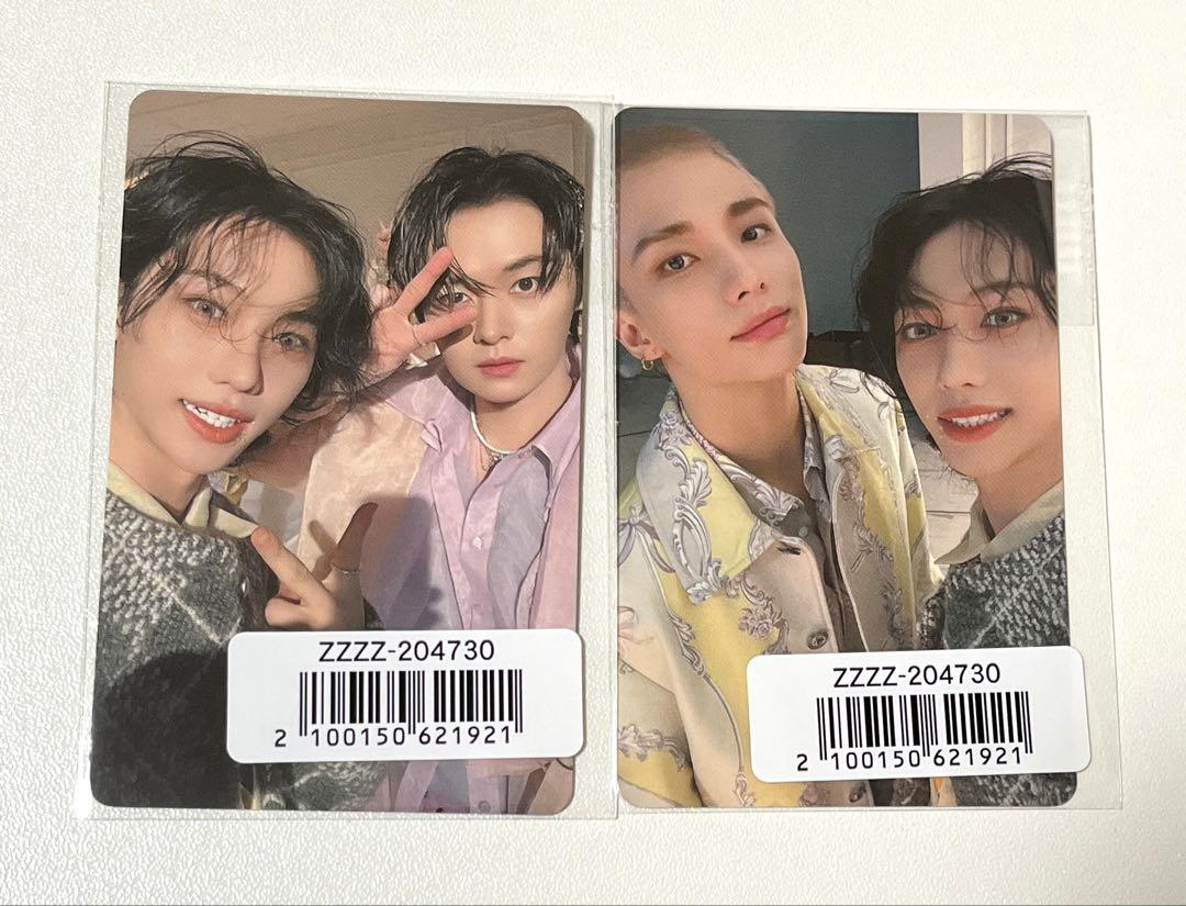 

[USED] straykids hollow unit trading cards Reno Hyunjin Felix