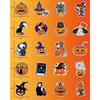 100PCS Halloween Pumpkin Stickers, Waterproof Household Decoration Stickers, Reusable Fashion Stickers