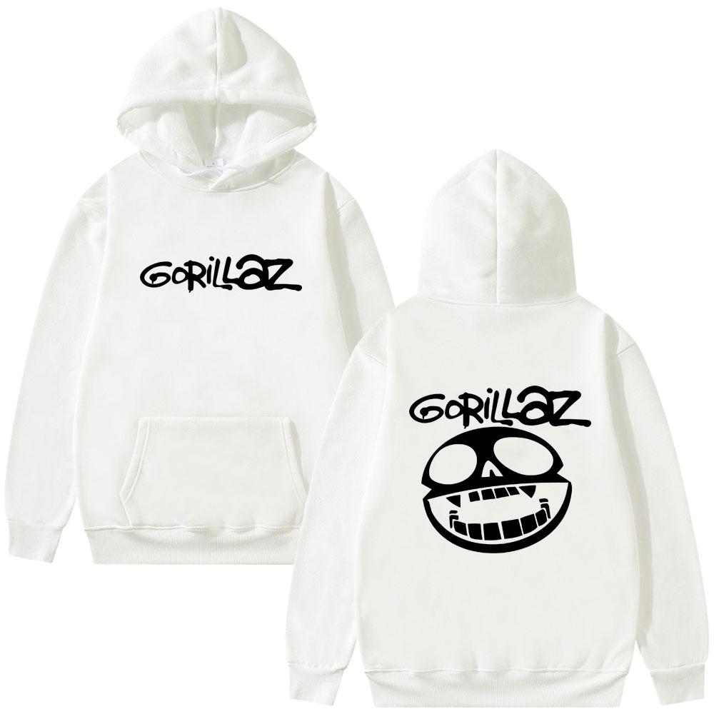 Najlepszy Słynny Zespół Rockowy Gorillaz Bluza z Kapturem Graficzna Unisex Vintage Casual Bluzy z Kapturem Męskie Moda Oversize Streetwear