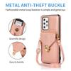 For Samsung Galaxy A53 5G Card Holder Anti-drop Shell PU Leather+TPU Back Case Kickstand Phone Cover