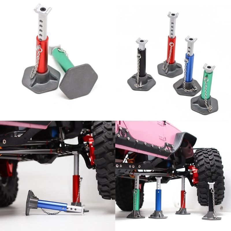 Metal Simulation Jack Stand Tool Car Kits RC Model Metal Made Wheel Hub for Car Toy 1/10 Crawler Car Accessories