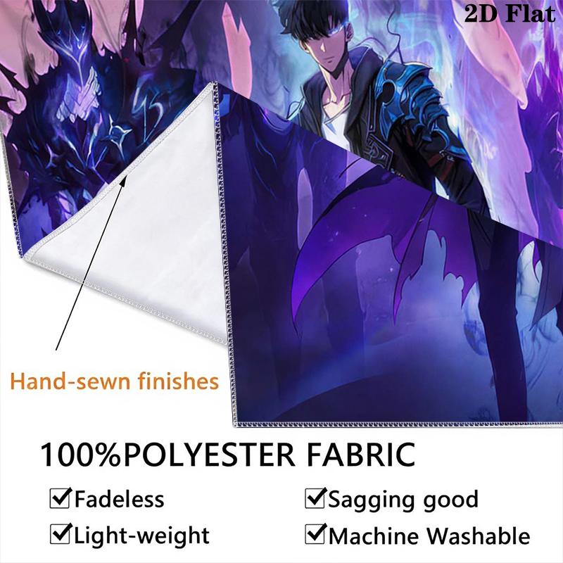 Solo Leveling Tapiz de Pared Estético Colgante de Pared Manta de Tela Impresa Tapices Decorativos para Dormitorio Sala de Estar Decoración del Hogar