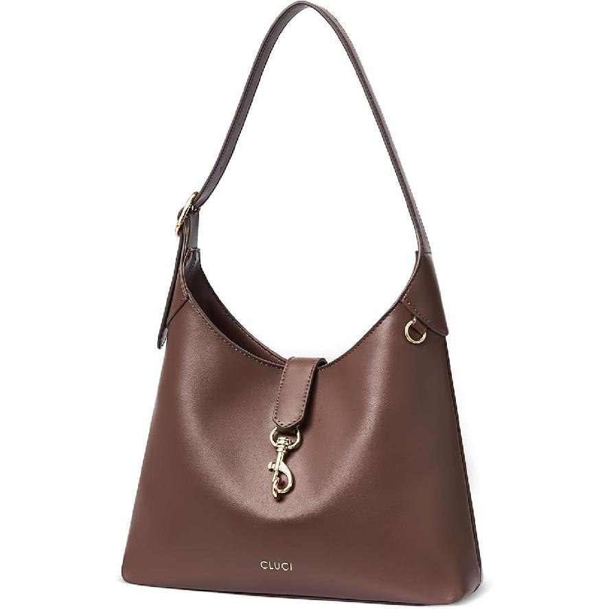 CLUCI Womens Purses and Handbags, Soft Vegan Leather Hobo Bags with Adjustable Strap, Lightweight Slouchy Shoulder Bag