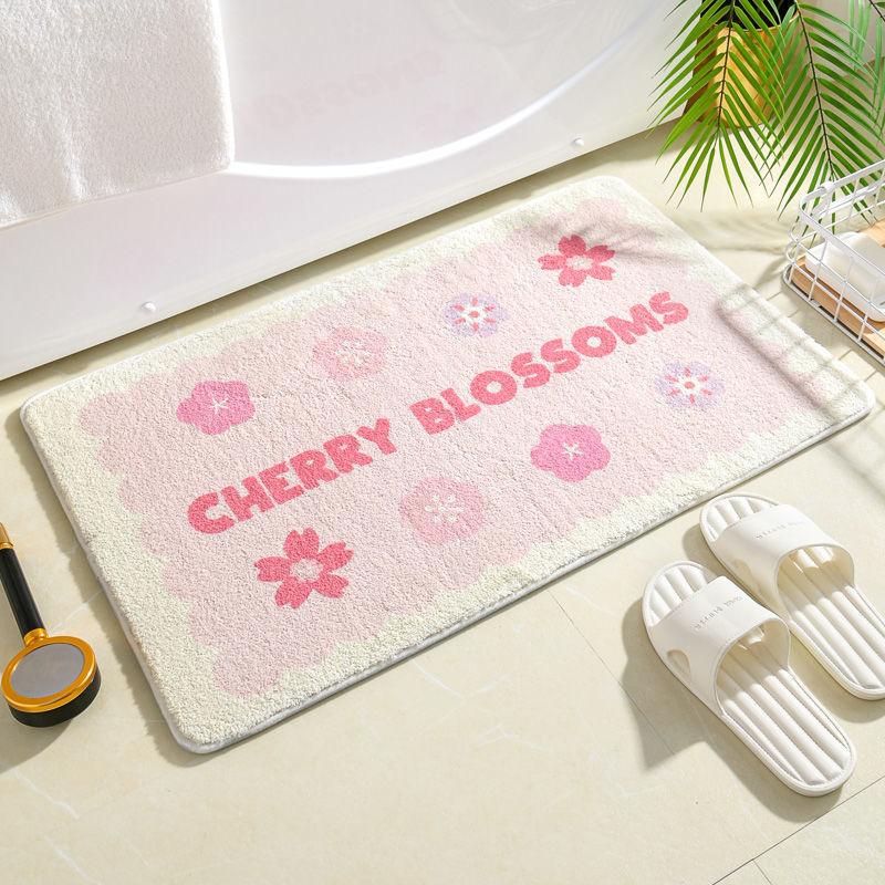 Bathroom Floor Mat Toilet Door Toilet Absorbent Foot Mat Non-slip Bedroom Bed Rug Entry Mat