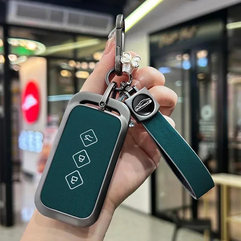 Suitable for Chevrolet Aveo trax groove captiva 2024 Wuling flip zinc alloy car key case case 3button remote key fob accessories