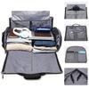 Men's Handheld Folding Travel Suit Bag with Large Capacity and Wet/Dry Separation, Featuring an Independent Shoe Compartment