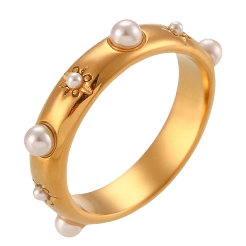 Metal Rings Fashion Dating Jewelry Stainless Steel Texture Comfortable Rings for Adding a Touch of Color to Any Look