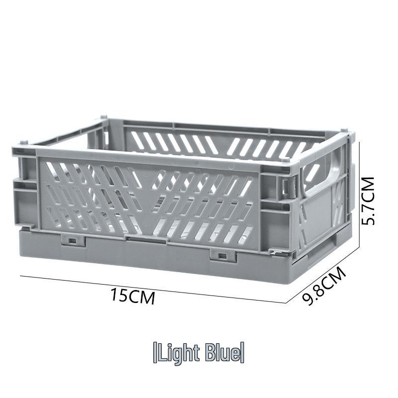 Mini Hollow Plastic Folding Storage Basket for Small Items - Gift Model 5002