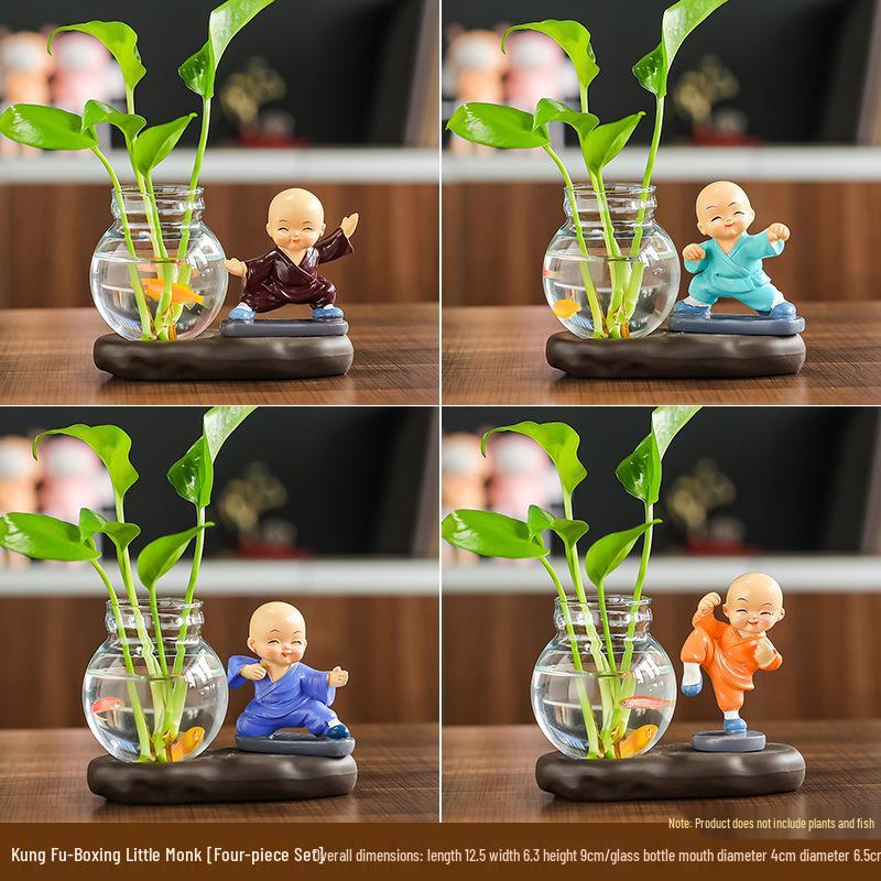 Creative Little Monk Desktop Ornaments for Home and Office Decor