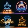 Cross-Border LED Neon Coffee Light Sign - Bar Room Decor & Advertising Board