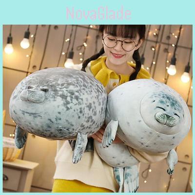 Large Chubby Blob Seal Plush Toy Animal Pillow Pet Soft And Cute Ocean Stuffed Doll Gift