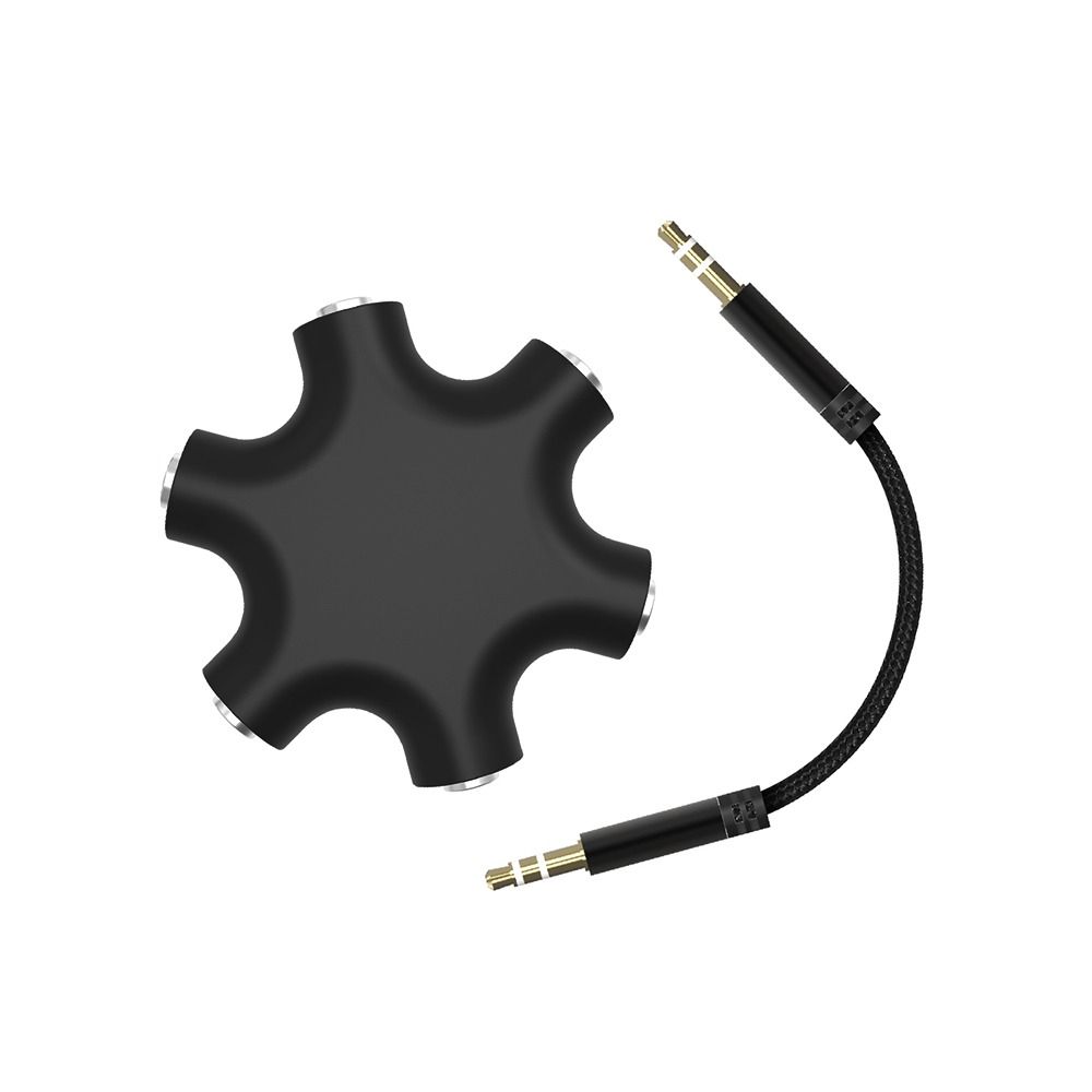 1Pcs 3.5mm Jack Multi Port Audio Splitter Adapter  Phone Laptop MP3 Player