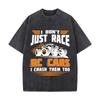 Rc Cars Drift Racing Graphic Washed Vintage Short Sleeve Loose Streetwear Tee