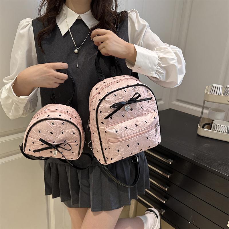 Schoolbag Fashion Super Fire Small Backpack 1011 Summer New Backpack Female Korean Version Trendy Fashion Student Class Versatile Bag