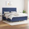 VidaXL Divan Bed with Mattress Blue 180x200 Cm Fabric - Model 3142519