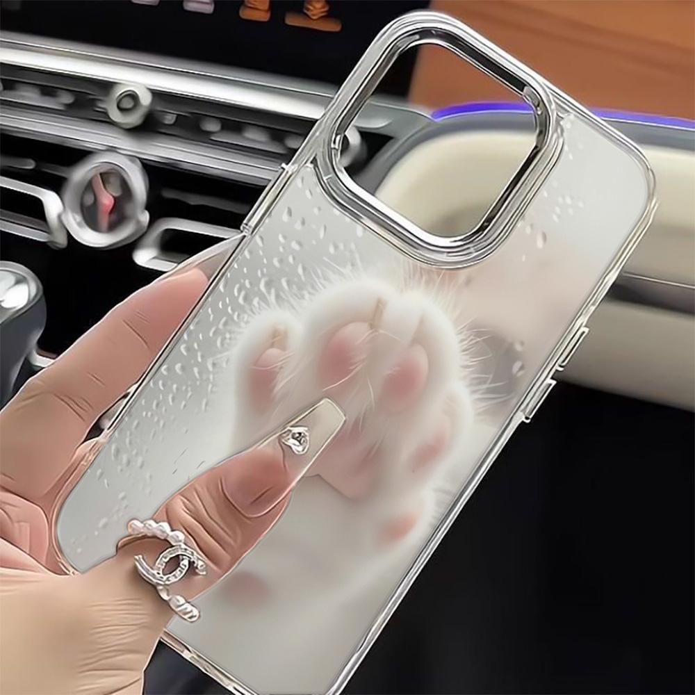Cat Footprints Phone Case For Iphone 12 13 14 Plus 15 17 16 Pro Max 11 17Air 17E 16E Coque Funda Thin And Light Phone Cover