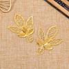 Gold Leaf Flower Connectors Iron Filigree Wraps Diy Scrapbook Home Decor Embellishments Metal Crafts