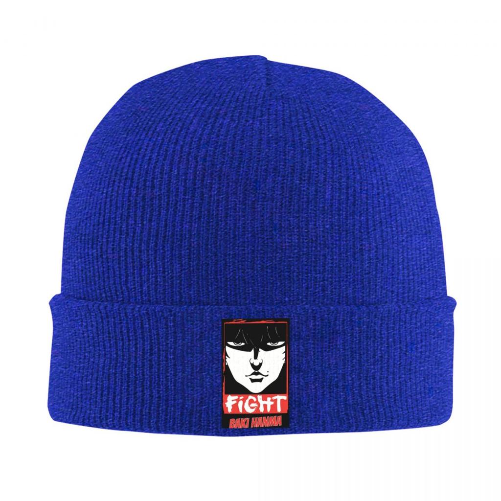 Yujiro Baki Hanma Grappler Fight Warm Knitted Cap Winter Knit Bonnet Hat Skullies Beanies Hip Hop Caps for Unisex