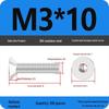 Complete Set of 304 Stainless Steel Countersunk Hex Socket Cap Screws, Flat Head Bolts, and Machine Screws (M2-M10)