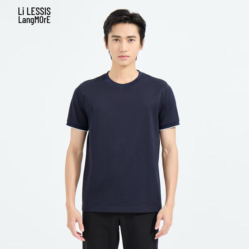 

Lilang Men s Cotton-Silk Blend Short Sleeve T-Shirt 180