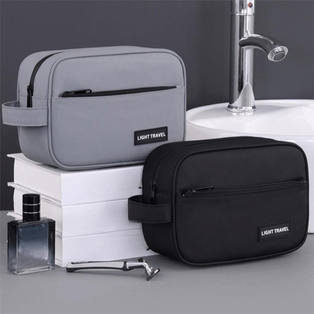 Handheld Men Cosmetic Bag Waterproof Makeup Bag Multifunctional Toiletry Bag  Skincare Storage Bag
