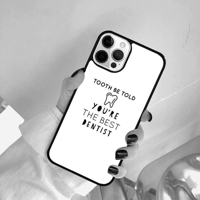 Funny Dental Dentist Quotes Phone Case Cover For iPhone 17 Air 15 Pro MAX 16 Plus 14 12 11 13 coque