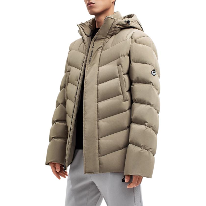 ASICS Down Jackets Men's Khaki Hooded Moderate 2031D748-020-