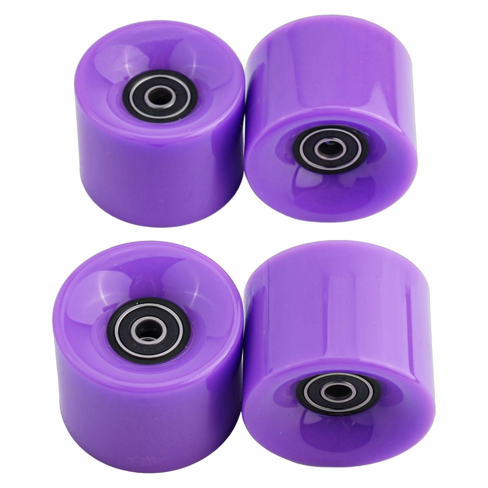 Обновите свое скейтборд-снаряжение этим набором из 4 колес, 8 подшипников и 4 проставок