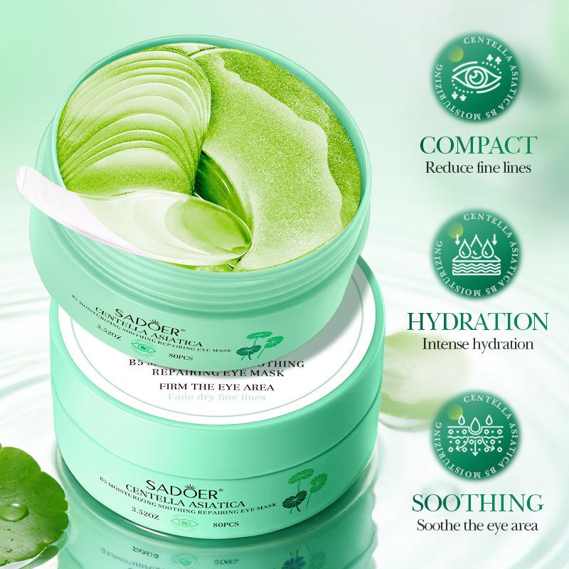 Eye Mask 80pcs/100g Centella Centella B5 Moisturizing Soothing Moisturizing Eye Mask Skin Care Products