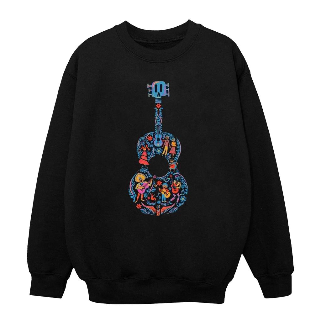 Disney Womens/Ladies Coco Guitar Pattern Sweatshirt