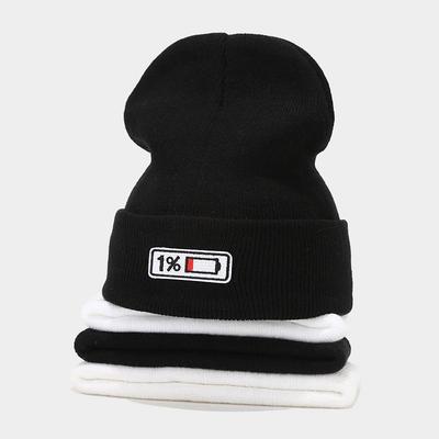 Hot Sale Cloth Knitted Hat Men's and Women's Personality Hip Hop Stacking Hat Winter Versatile Warm Cold Hat Tide