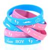 36 stk Kjønnsavslør armbånd Team Boy Silikon Armbånd Team Girl Gummi
